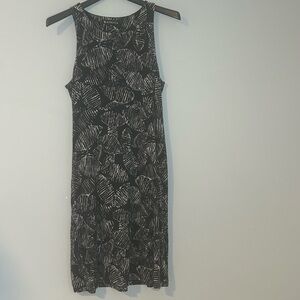 Athleta Black & White Abstract Print Sleeveless Dress - Size M